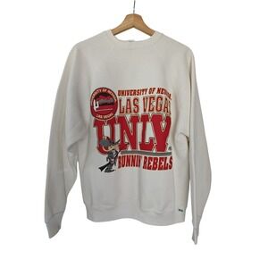 Vintage UNLV Runnin Rebels University of Nevada Las Vegas Sweatshirt 90s Large